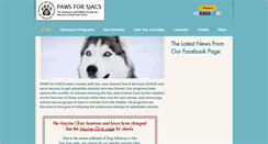 Desktop Screenshot of paws4sjacs.org